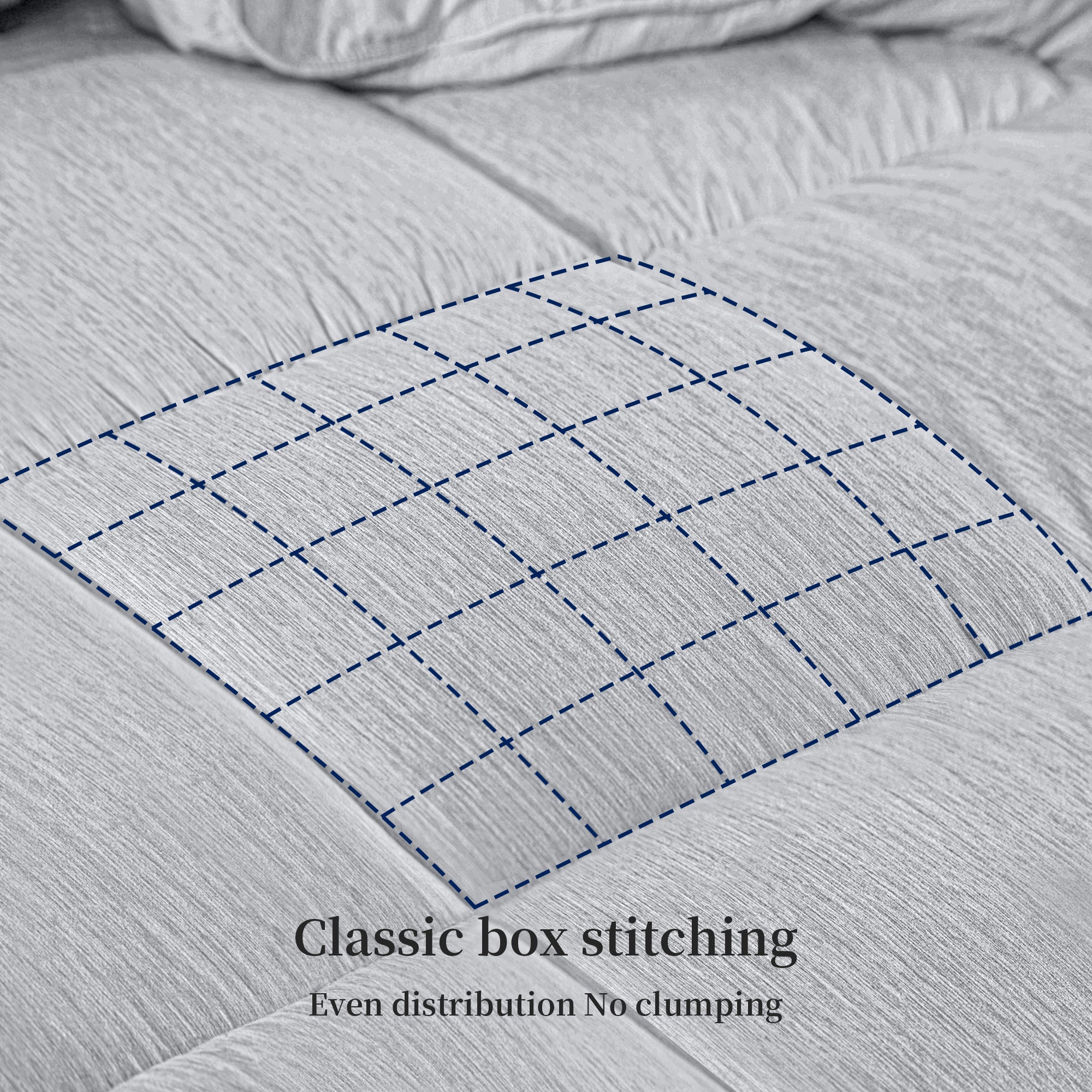 Down Alternative Comforter Set - 3-Pc, Cationic Dyeing & Jacquard Line, Machine Washable, Includes Duvet Insert & 2 Envelope Pillow Shams, kingsleytrend, Comforter Set, down-alternative-king-comforter-set-all-season-king-size-comforter-set-3-piece-soft-breathable-down-comforter-king-size-lightweight-quilted-duvet-insert-with-corner-tabs-and-2-pillow-shams, blue, comforter set, gray, MCF, kingsleytrend