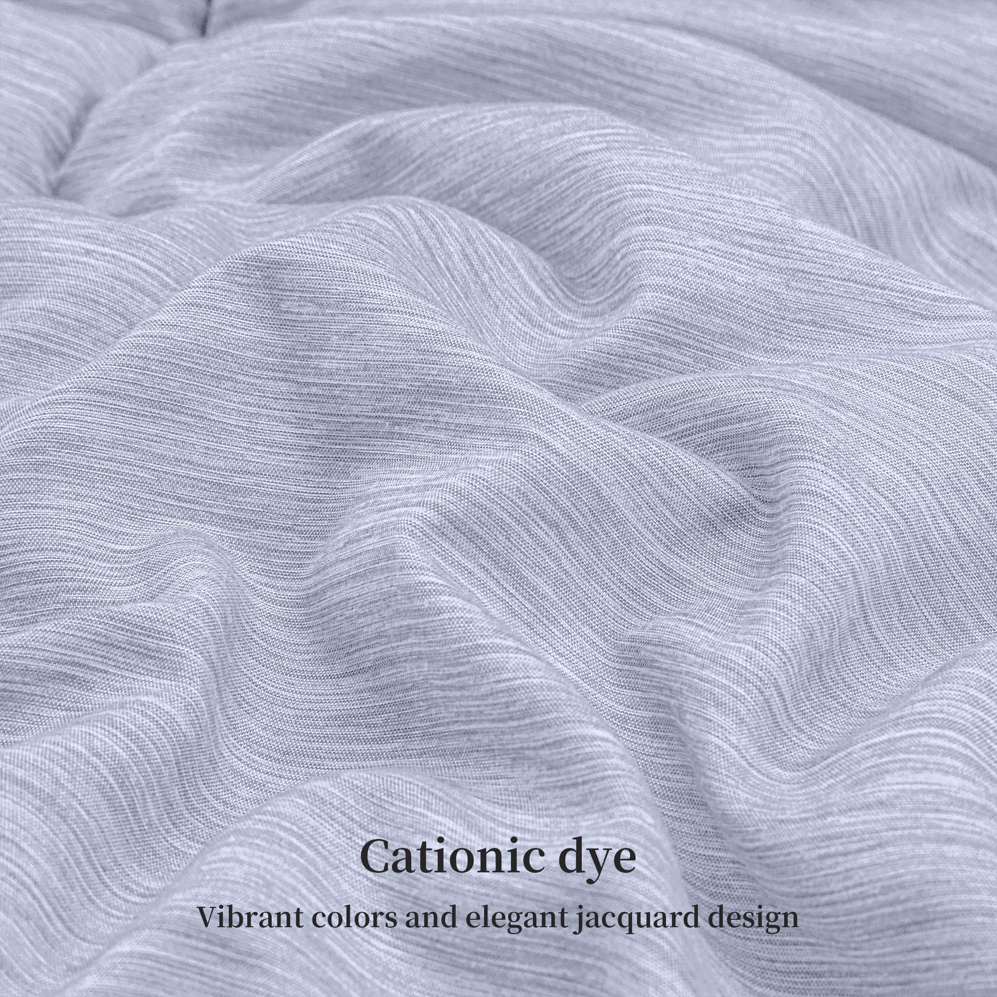Down Alternative Comforter Set - 3-Pc, Cationic Dyeing & Jacquard Line, Machine Washable, Includes Duvet Insert & 2 Envelope Pillow Shams, kingsleytrend, Comforter Set, down-alternative-king-comforter-set-all-season-king-size-comforter-set-3-piece-soft-breathable-down-comforter-king-size-lightweight-quilted-duvet-insert-with-corner-tabs-and-2-pillow-shams, blue, comforter set, gray, MCF, kingsleytrend