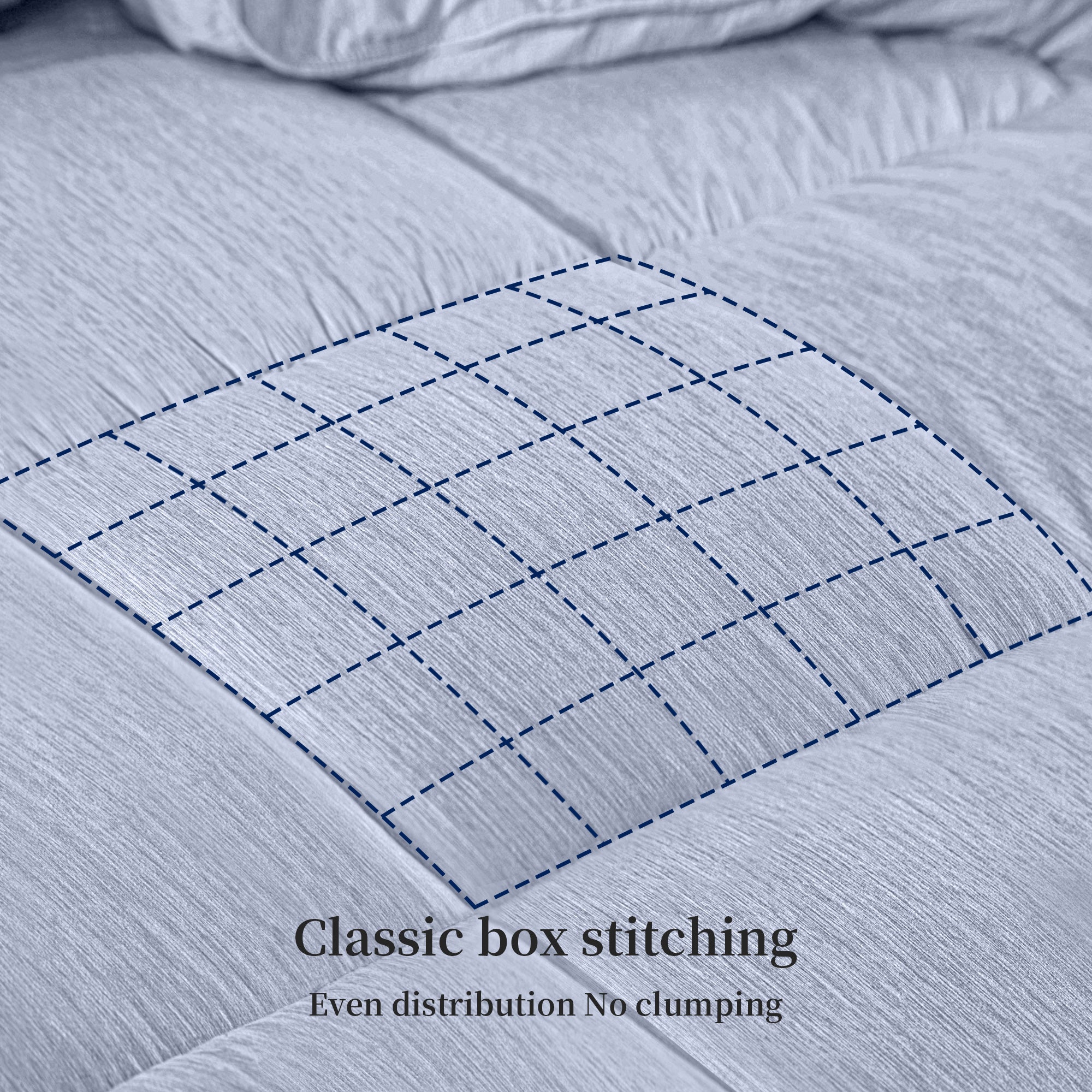 Down Alternative Comforter Set - 3-Pc, Cationic Dyeing & Jacquard Line, Machine Washable, Includes Duvet Insert & 2 Envelope Pillow Shams, kingsleytrend, Comforter Set, down-alternative-king-comforter-set-all-season-king-size-comforter-set-3-piece-soft-breathable-down-comforter-king-size-lightweight-quilted-duvet-insert-with-corner-tabs-and-2-pillow-shams, blue, comforter set, gray, MCF, kingsleytrend