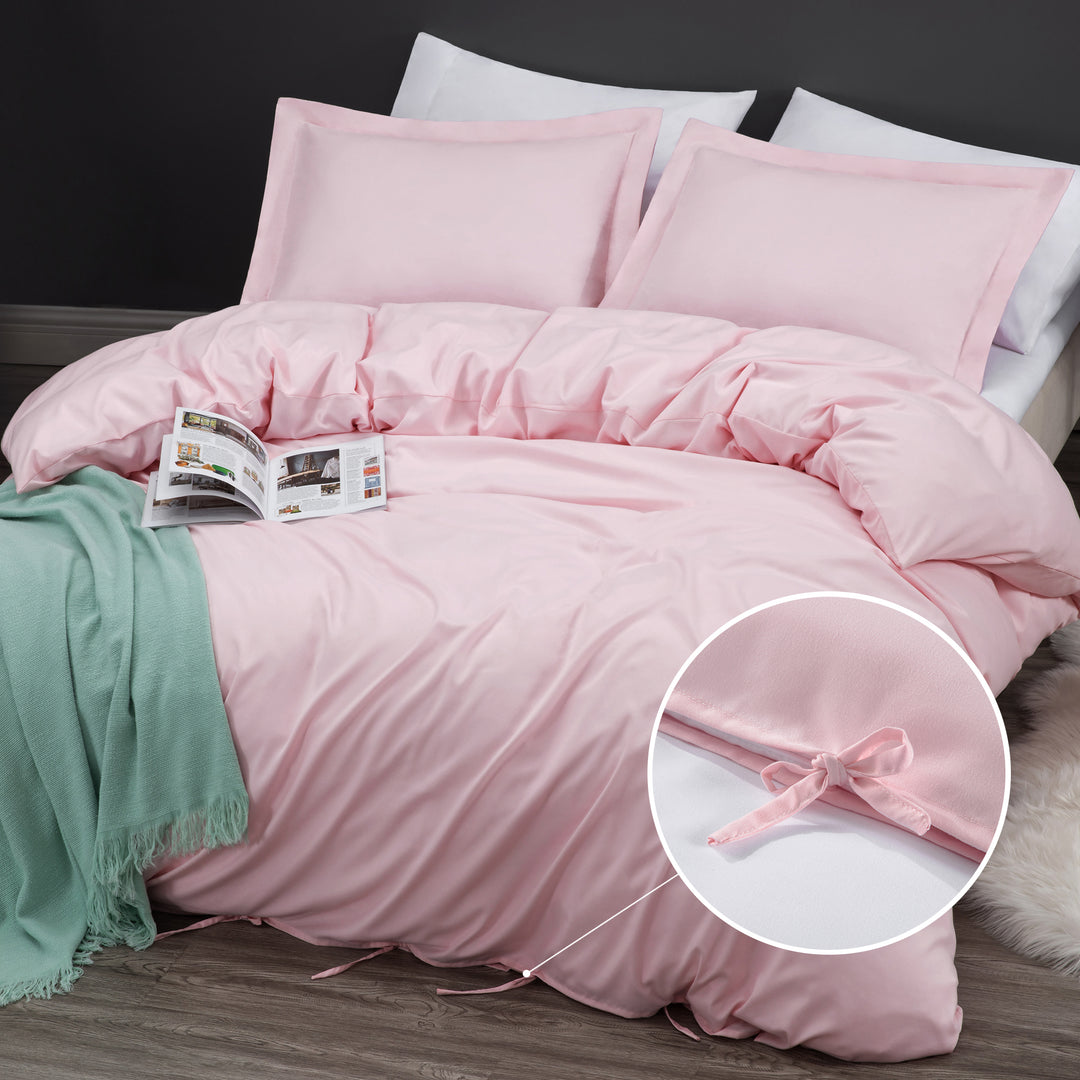 Kingsley Trend Duvet Cover Set - Pre-Washed Ultra Soft & Breathable 3-Piece Microfiber Set with Bowtie Knot Closure, Machine Washable for Easy Care, kingsleytrend, , kingsley-trend-duvet-cover-set-pre-washed-ultra-soft-breathable-3-piece-microfiber-set-with-bowtie-knot-closure-machine-washable-for-easy-care, Duvet Cover, MCF, kingsleytrend