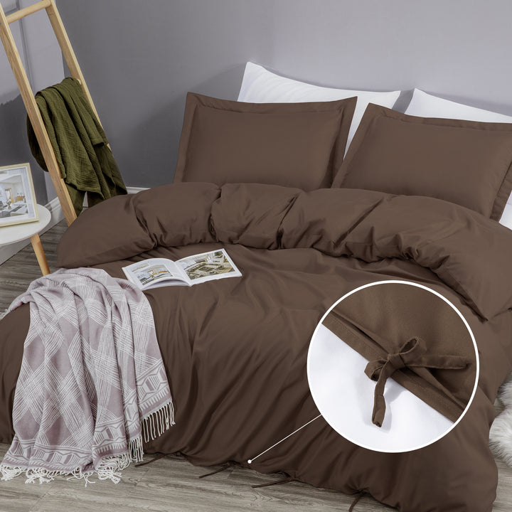 Kingsley Trend Duvet Cover Set - Pre-Washed Ultra Soft & Breathable 3-Piece Microfiber Set with Bowtie Knot Closure, Machine Washable for Easy Care, kingsleytrend, , kingsley-trend-duvet-cover-set-pre-washed-ultra-soft-breathable-3-piece-microfiber-set-with-bowtie-knot-closure-machine-washable-for-easy-care, Duvet Cover, MCF, kingsleytrend