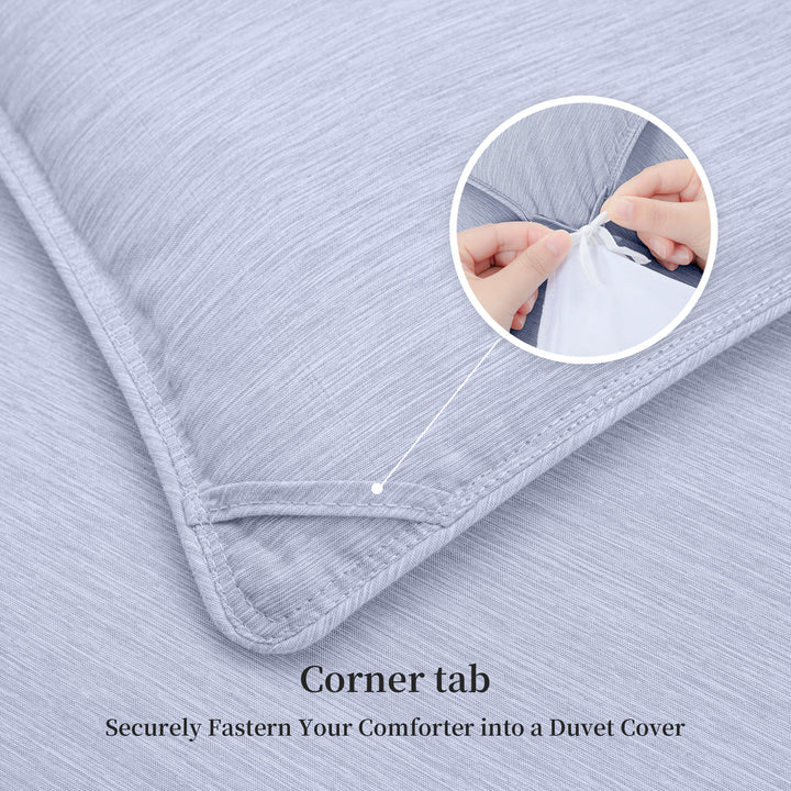 Down Alternative Comforter Set - 3-Pc, Cationic Dyeing & Jacquard Line, Machine Washable, Includes Duvet Insert & 2 Envelope Pillow Shams, kingsleytrend, Comforter Set, down-alternative-king-comforter-set-all-season-king-size-comforter-set-3-piece-soft-breathable-down-comforter-king-size-lightweight-quilted-duvet-insert-with-corner-tabs-and-2-pillow-shams, blue, comforter set, gray, MCF, kingsleytrend