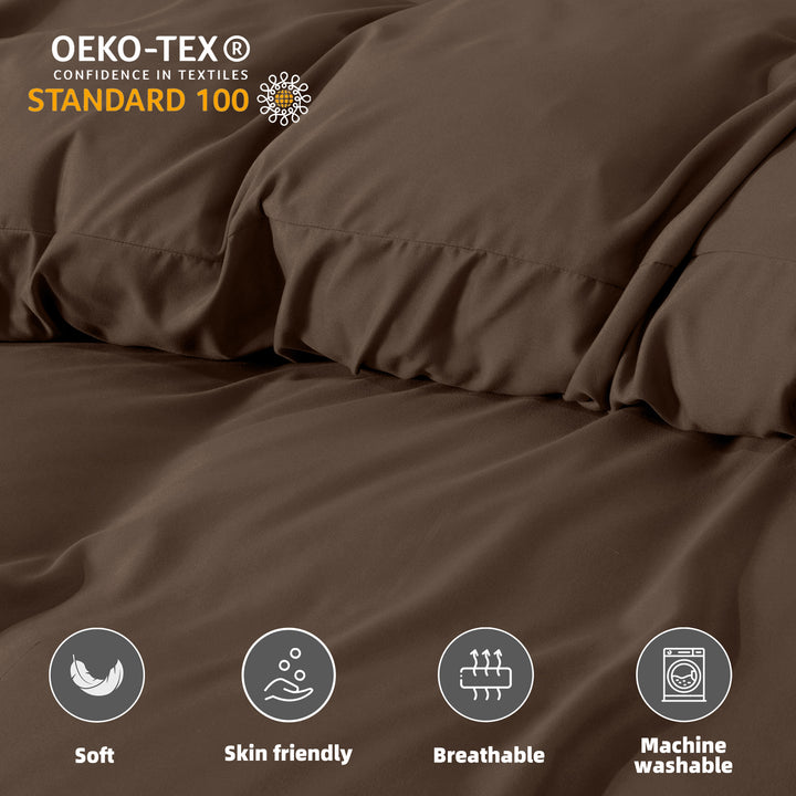 Kingsley Trend Duvet Cover Set - Pre-Washed Ultra Soft & Breathable 3-Piece Microfiber Set with Bowtie Knot Closure, Machine Washable for Easy Care, kingsleytrend, , kingsley-trend-duvet-cover-set-pre-washed-ultra-soft-breathable-3-piece-microfiber-set-with-bowtie-knot-closure-machine-washable-for-easy-care, Duvet Cover, MCF, kingsleytrend