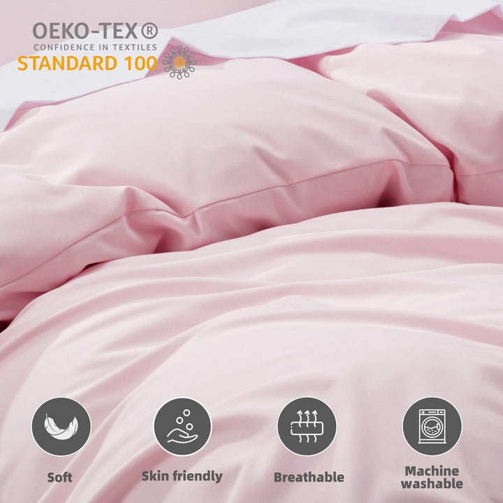 Kingsley Trend Duvet Cover Set - Pre-Washed Ultra Soft & Breathable 3-Piece Microfiber Set with Bowtie Knot Closure, Machine Washable for Easy Care, kingsleytrend, , kingsley-trend-duvet-cover-set-pre-washed-ultra-soft-breathable-3-piece-microfiber-set-with-bowtie-knot-closure-machine-washable-for-easy-care, Duvet Cover, MCF, kingsleytrend