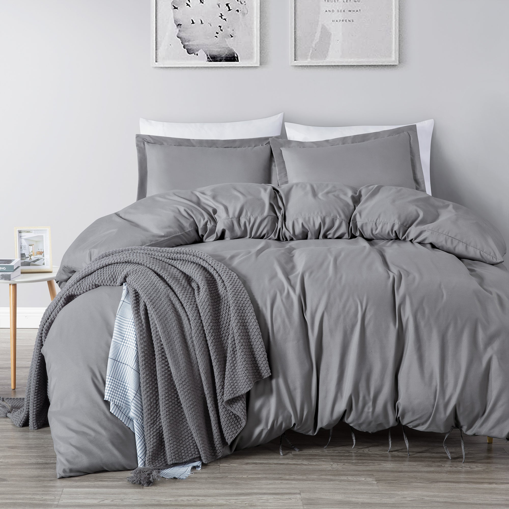Kingsley Trend Duvet Cover Set - Pre-Washed Ultra Soft & Breathable 3-Piece Microfiber Set with Bowtie Knot Closure, Machine Washable for Easy Care, kingsleytrend, , kingsley-trend-duvet-cover-set-pre-washed-ultra-soft-breathable-3-piece-microfiber-set-with-bowtie-knot-closure-machine-washable-for-easy-care, Duvet Cover, MCF, kingsleytrend