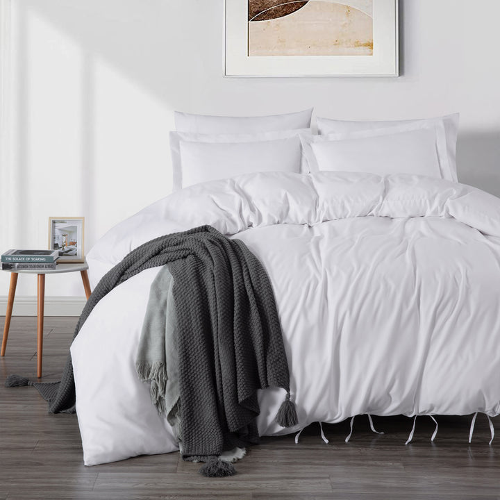 Kingsley Trend Duvet Cover Set - Pre-Washed Ultra Soft & Breathable 3-Piece Microfiber Set with Bowtie Knot Closure, Machine Washable for Easy Care, kingsleytrend, , kingsley-trend-duvet-cover-set-pre-washed-ultra-soft-breathable-3-piece-microfiber-set-with-bowtie-knot-closure-machine-washable-for-easy-care, Duvet Cover, MCF, kingsleytrend